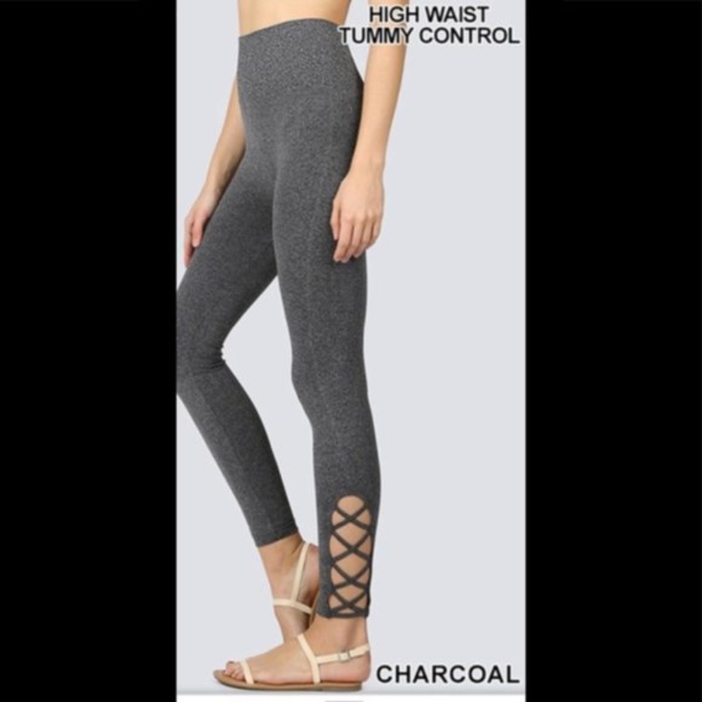 -NEW Highrise Charcoal Grey legging, tummy control